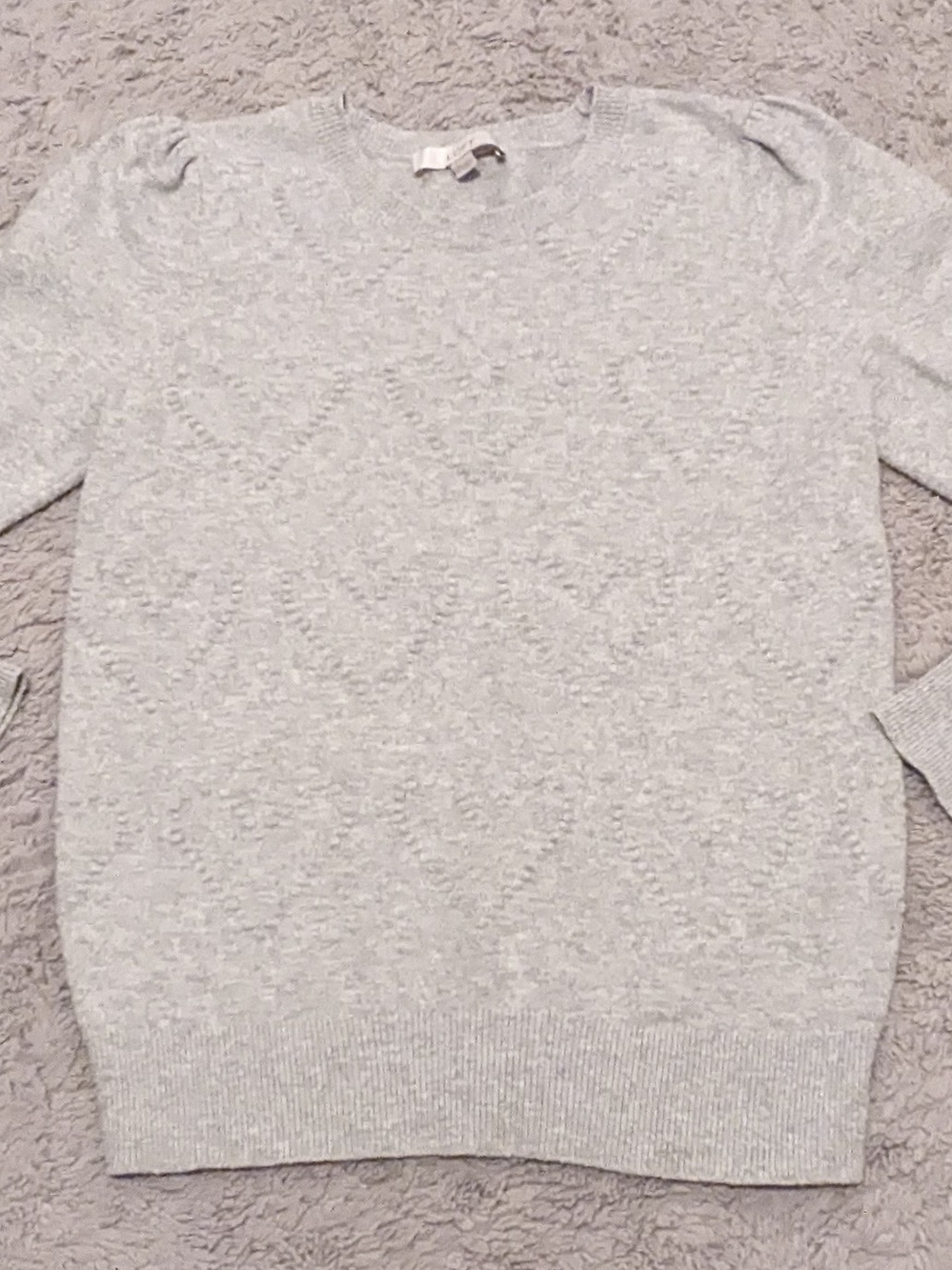LOFT Light Gray Women's Scoop Neck Sweater
